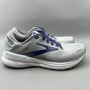 Brooks Adrenaline GTS 22 Running Shoes Women's 8.5 D Wide Gray Comfort Sneakers